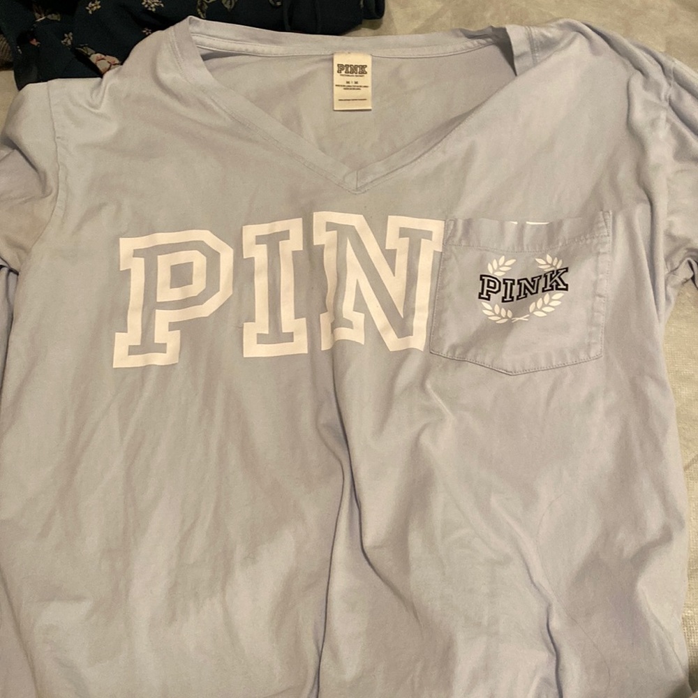 pink long sleeve tee